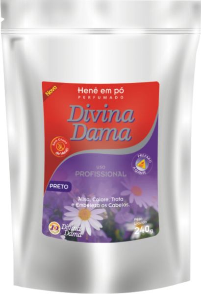 Cod.: 23 - Hene Divina Dama 240gr Preto Profissional cx c/12