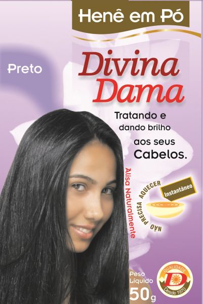 Cod.: 15 - Hene Divina Dama 50gr Preto cx c/24