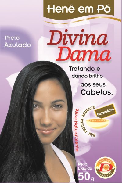 Cod.: 16 - Hene Divina Dama 50gr Preto Azulado cx c/24
